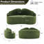 Canapé courbé à deux places entièrement comprimé, assise longue durée sans effondrement, dossier amovible, tissu chenille vert, style simple et rétro, convient aux petits espaces et aux appartements-390976547