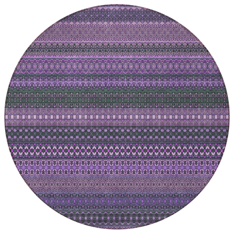 Tapis d'intérieur rond 8 po