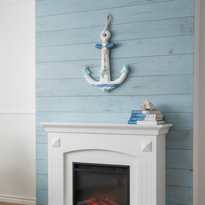 Ancre en bois Haight Blue Coastal