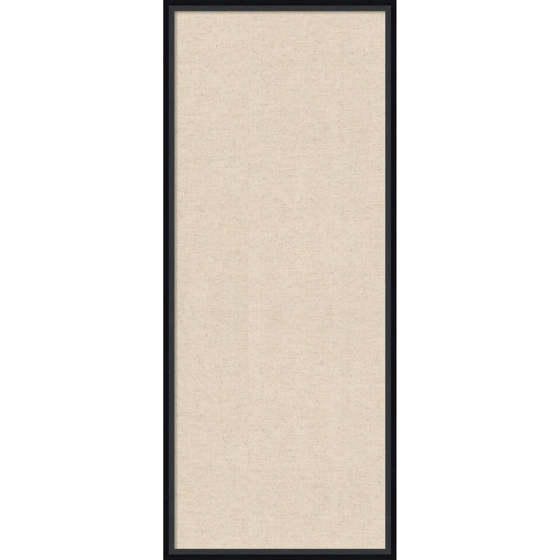  Tableau d'affichage encadré en tissu, lin naturel par Creative Bunch Studio, Taille du tableau 16 x 40