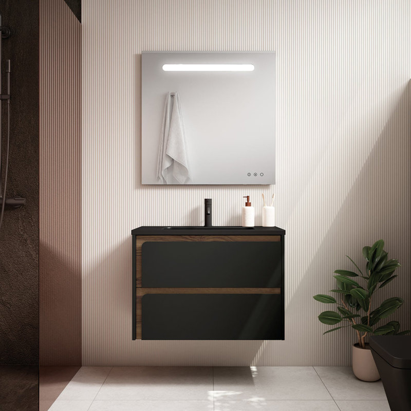 DAX Indico Single Vanity, 24", Valenti, Matt Black