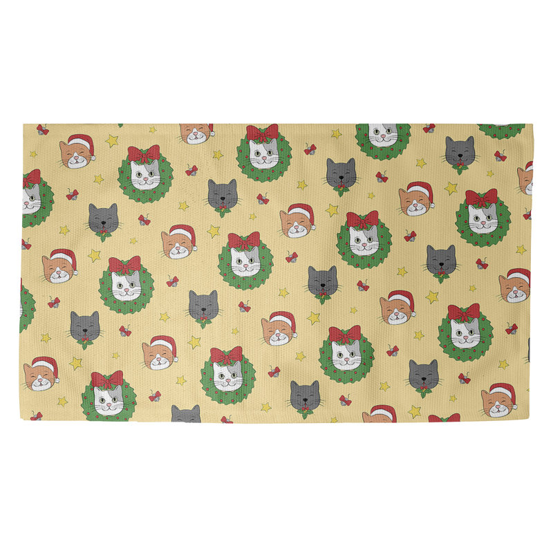 Tapis jaune/vert/gris zone fait main, Rectangle 2 pi x 3 pi