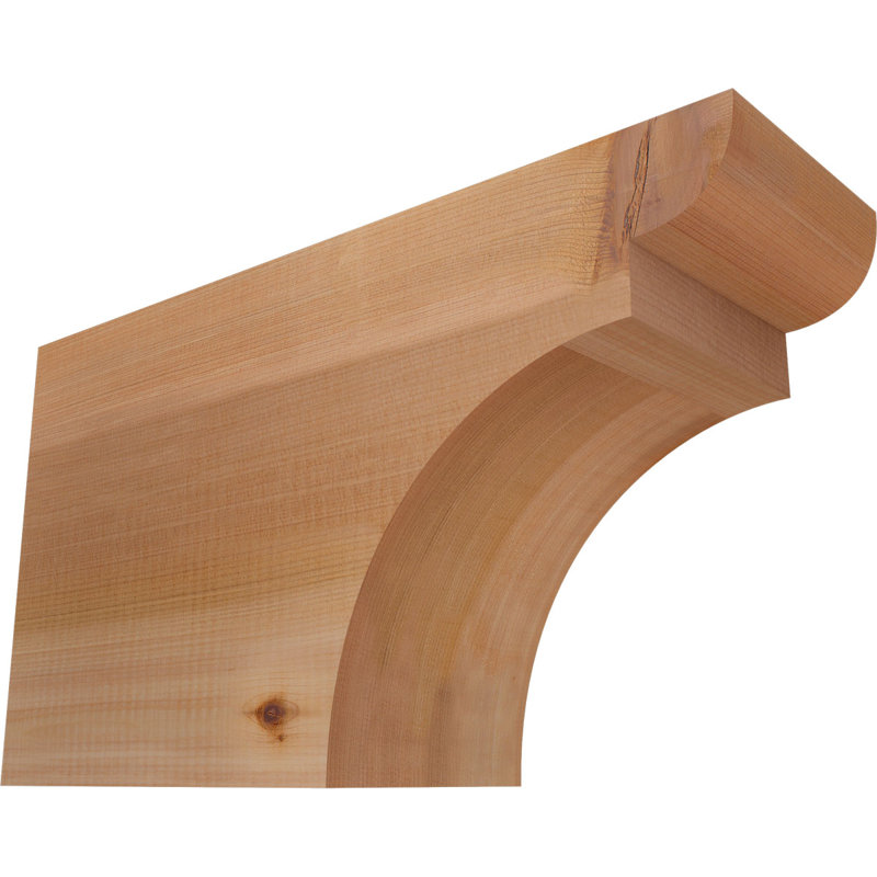 Yorktown Smooth Rafort Tail, Cèdre rouge, H 10 po x l 18 po x P 5,5 po