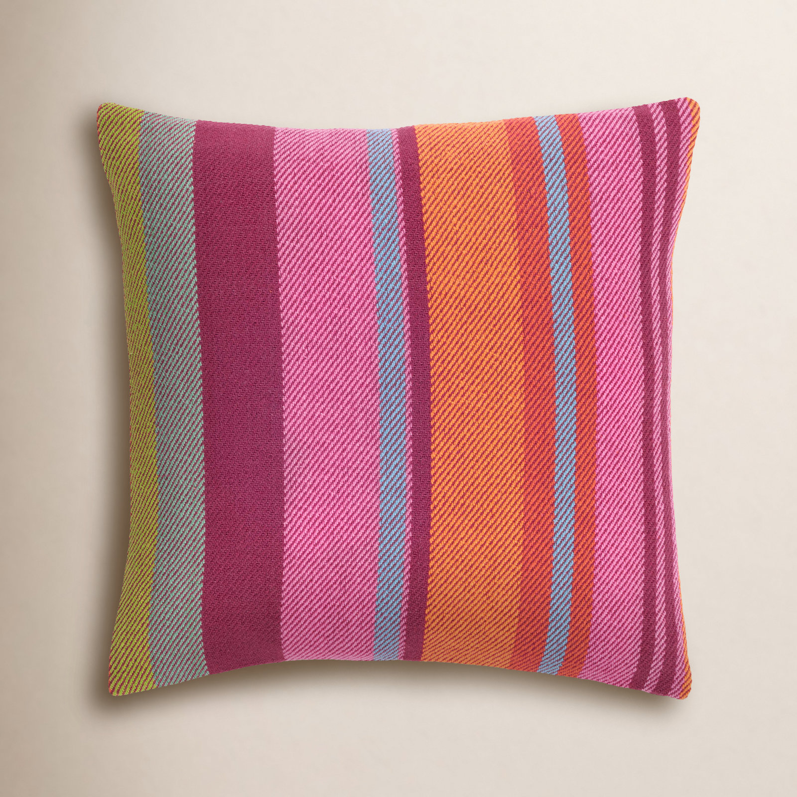 Pilar Striped Cotton Pillow Cover