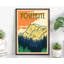 Yosemite National Park California, impression d'affiche de voyage, impression sans cadre, art mural maison et bureau-1603812218