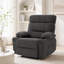 Fauteuil inclinable manuel en tissu de lin de 33,5 po de largeur avec porte-gobelet intégré Romony-1994194976