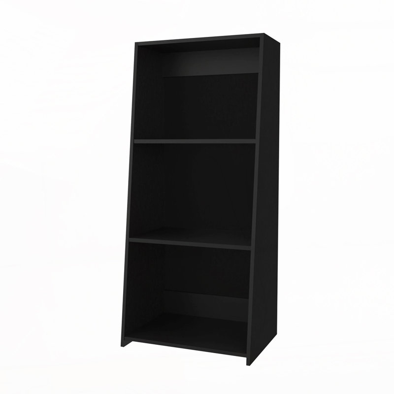 Bibliothèque avec 3 tablettes, Noir