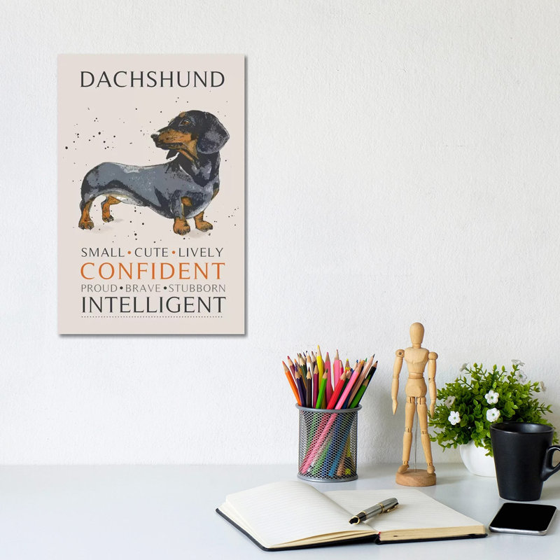 " Dachshund " by Michelle Campbell, 12" H x 8" W x 0.75" D