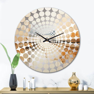 Horloge murale Amiliah - Collages abstraits