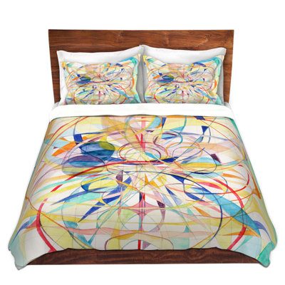 Ensemble de housse de couette DiaNoche en microfibre par Lorien Suarez - Geo Botanicals 42