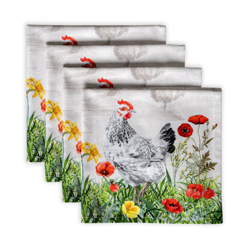 Ensemble de torchons de cuisine 100 % coton Winter Jouy Maison d'Hermine 3 - 20 po x 27,5 po