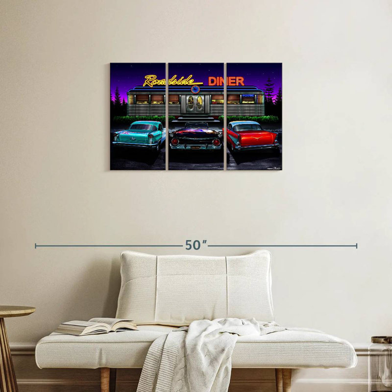 Mehar Roadside Diner, 20" H x 33" W