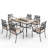Leonard 6 - Person Patio Dining Set with Square Table