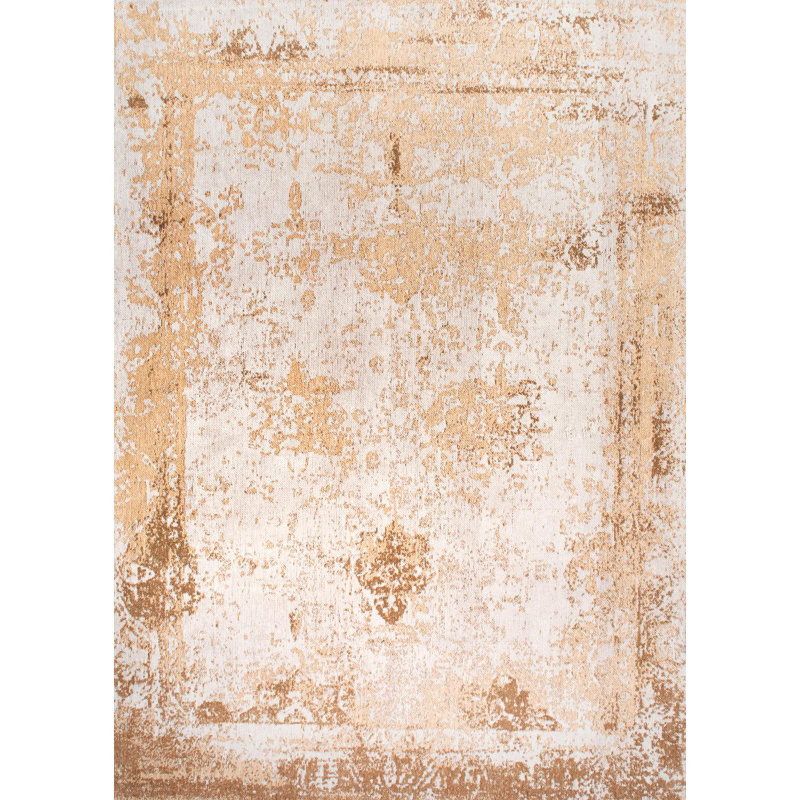 Chartres Oriental Cotton Hand Woven Area Rug, Rectangle 61 x 91cm