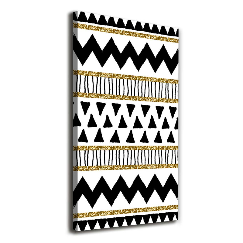 Ethnic Background - Wrapped Canvas Print
