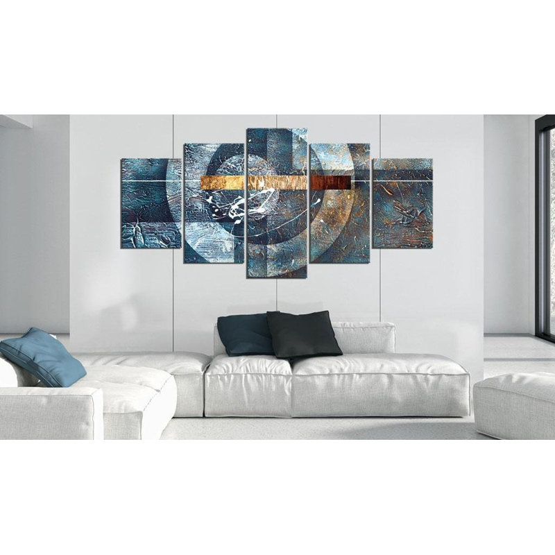 Impression sur toile - Galaxie bleue, H 20 po x l 40 po