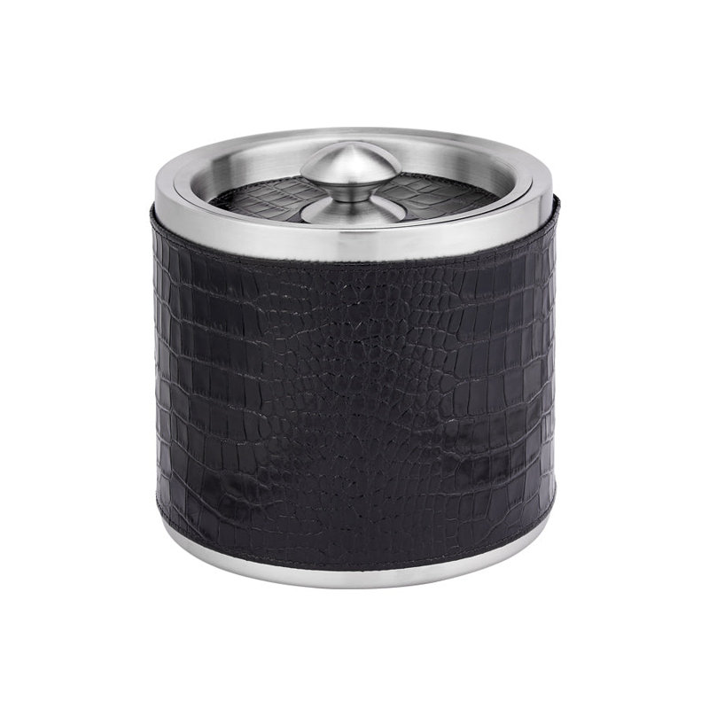 Stainless Steel Ice Bucket, Black