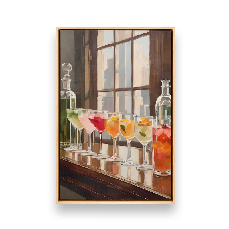 Après-midi, Érable américain, Impression encadrée sans passe-partout, H 30,75 po x l 20,75 po