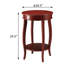 Table d'appoint en bois rouge avec tablette inférieure - respire la grâce et la classe conçue pour durer-811772725