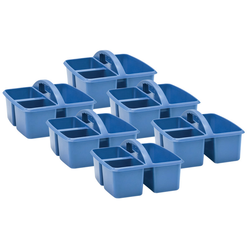 Rebrilliant Plastic Decorative Bin, Slate Blue