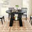 Extendable Round Dining Table For 4-8, Kitchen Table With Removable Leaves And Shelf-2076241406
