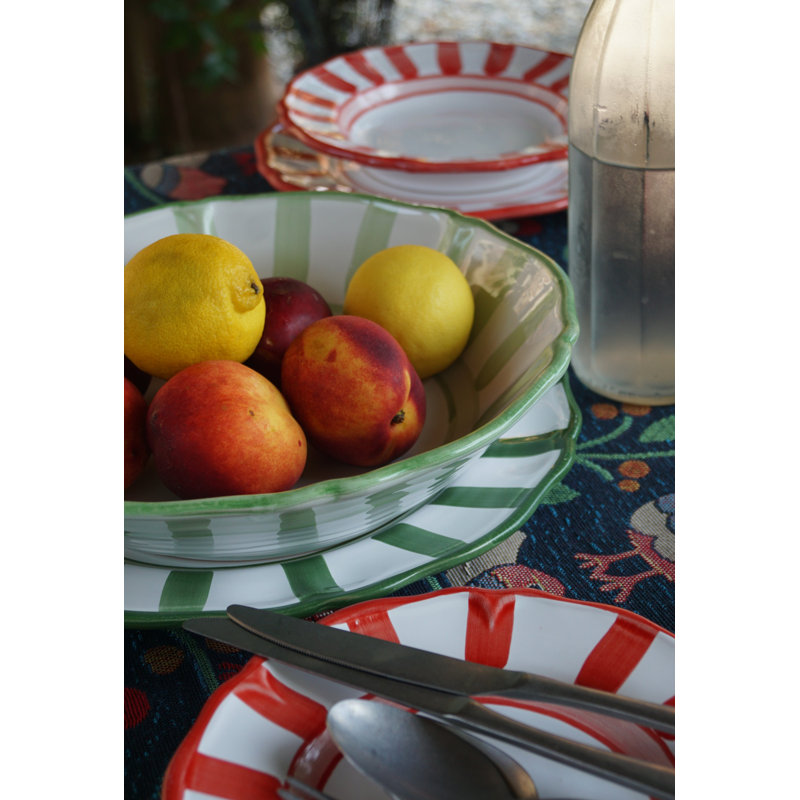 Rimini Serving Bowl, Blue/White