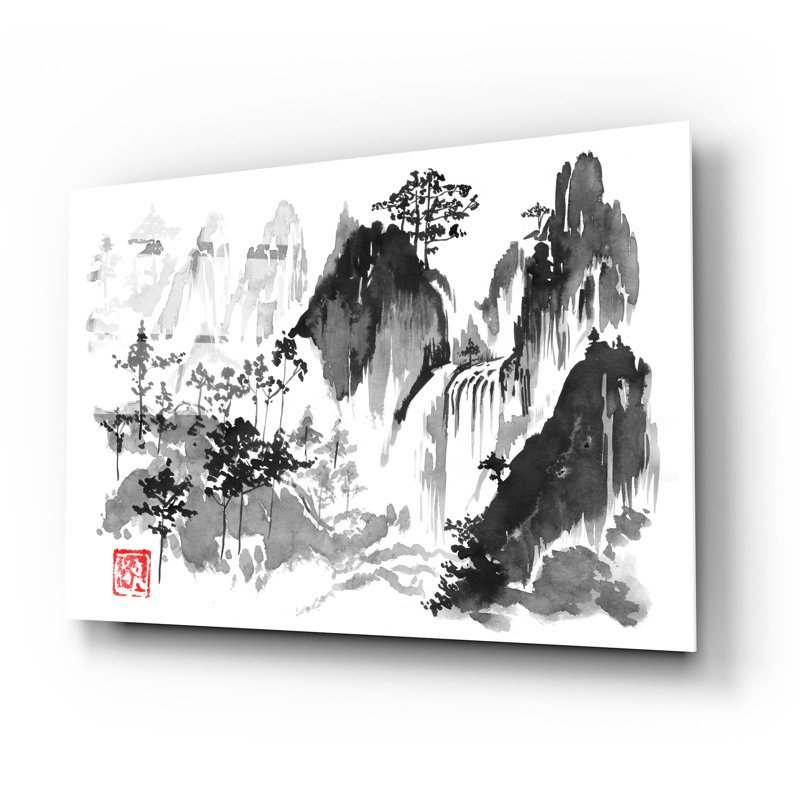 Cascade' by Pechane, Acrylic Glass Wall Art, 16" H x 24" W x 0.2" D
