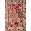 Tapis géométrique à tissage plat kilim 3 x 5