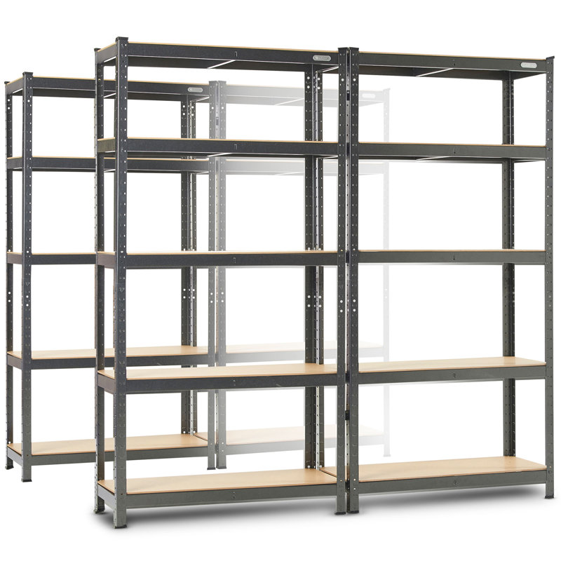 90cm W Steel Height -Adjustable Shelving Unit