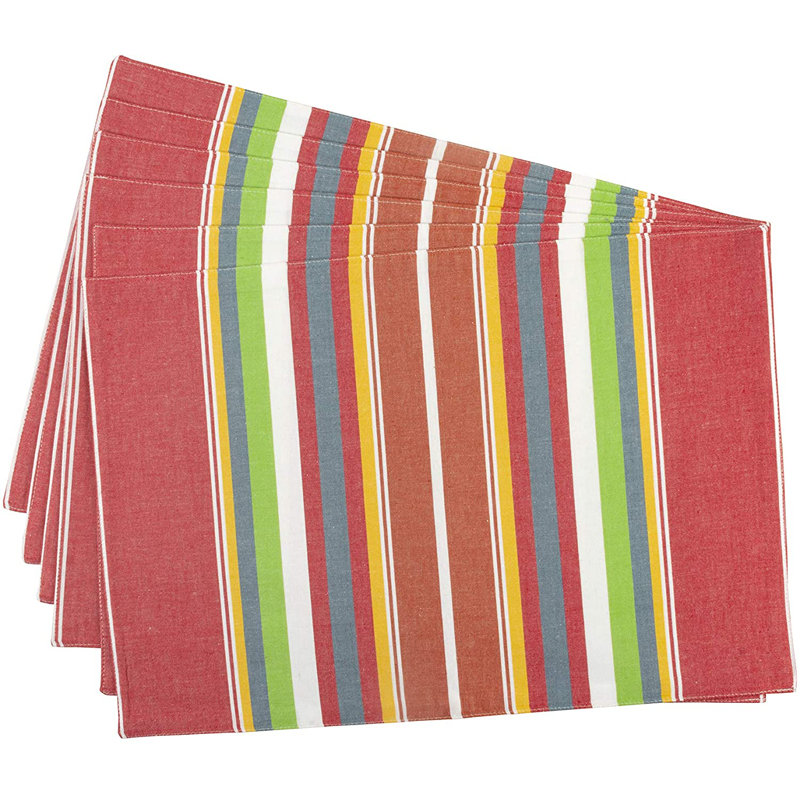 Cotton Striped Rectangle Placemat
