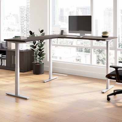 Bush Business Furniture Move 60 Series Height Adjustable L Shaped Standing Desk - Reversible