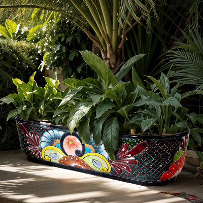 Pot à fleurs ovale Desert Bloom Talavera