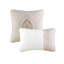 Ensemble d'édredon élégant pour grand lit - 8 pièces, rosé et taupe