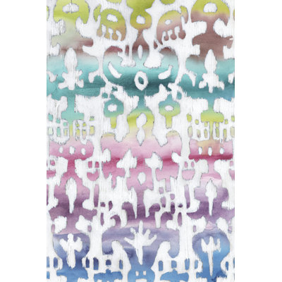 Watercolour Ikat II by Chariklia Zarris - Wrapped Canvas Graphic Art