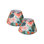 Abat-jour empire en lin vert / orange H 7,5 po x l 13 po