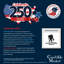 Couronne circulaire en bois Celebrate 250 God Bless America-1307965817