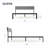 Upholstered Metal Platform Bed-484488255-482291430