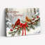 «Cardinal Birds Snow», art mural sur toile-831243241