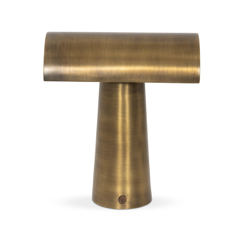 Lumo Table Lamp, Aged Antique Brass Iron