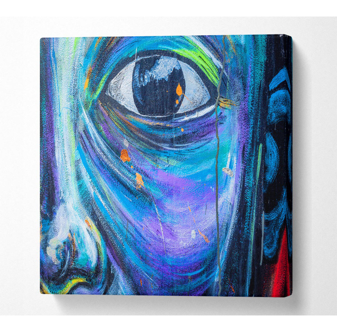 Auge und Gesicht - Kunstdrucke auf Leinwand - Wrapped Canvas