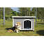 Niche pour chien d'extérieur, toit imperméable, plancher surélevé, pieds en plastique réglables-1453801682-1453801677