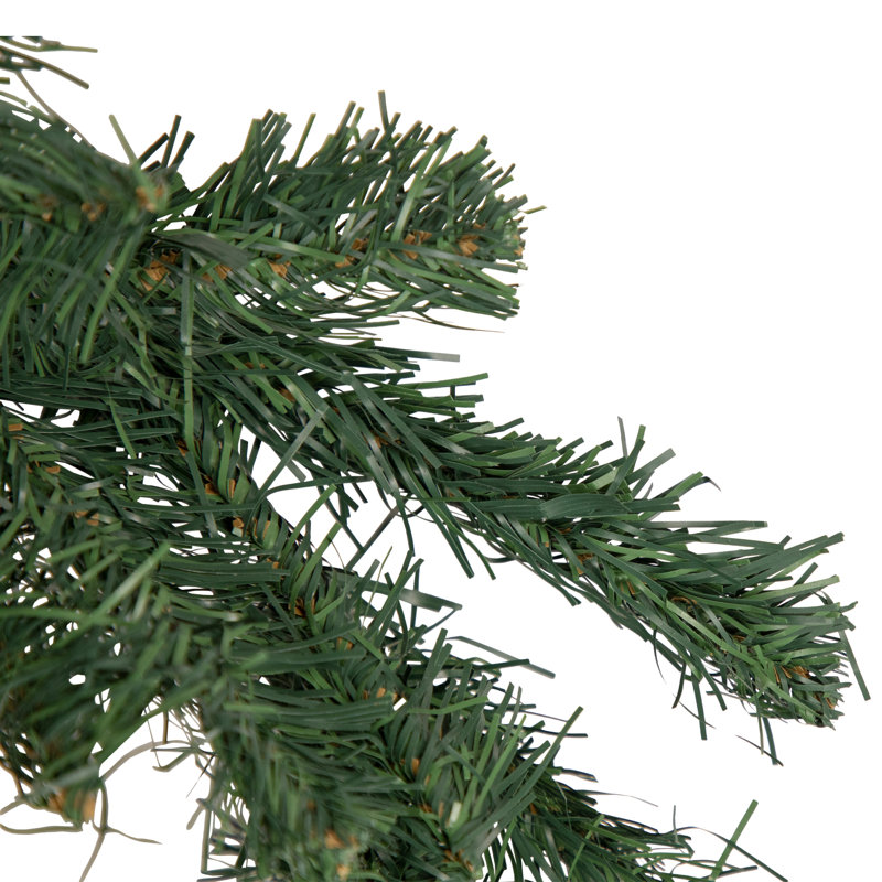 Mini couronne de Noël artificielle pin blanc deux tons 10 pouces non éclairée