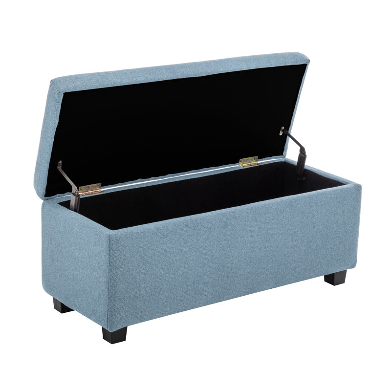Banc de rangement Ebern Designs Hekla, Bleu