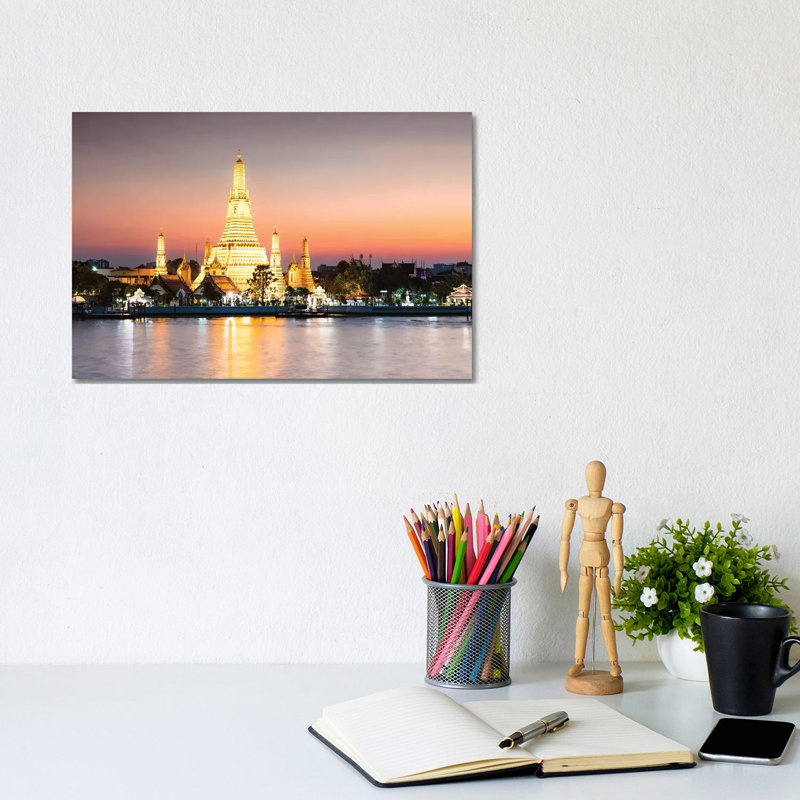 Temple Of Dawn, Bangkok, Thailand by Matteo Colombo - Wrapped Canvas Print