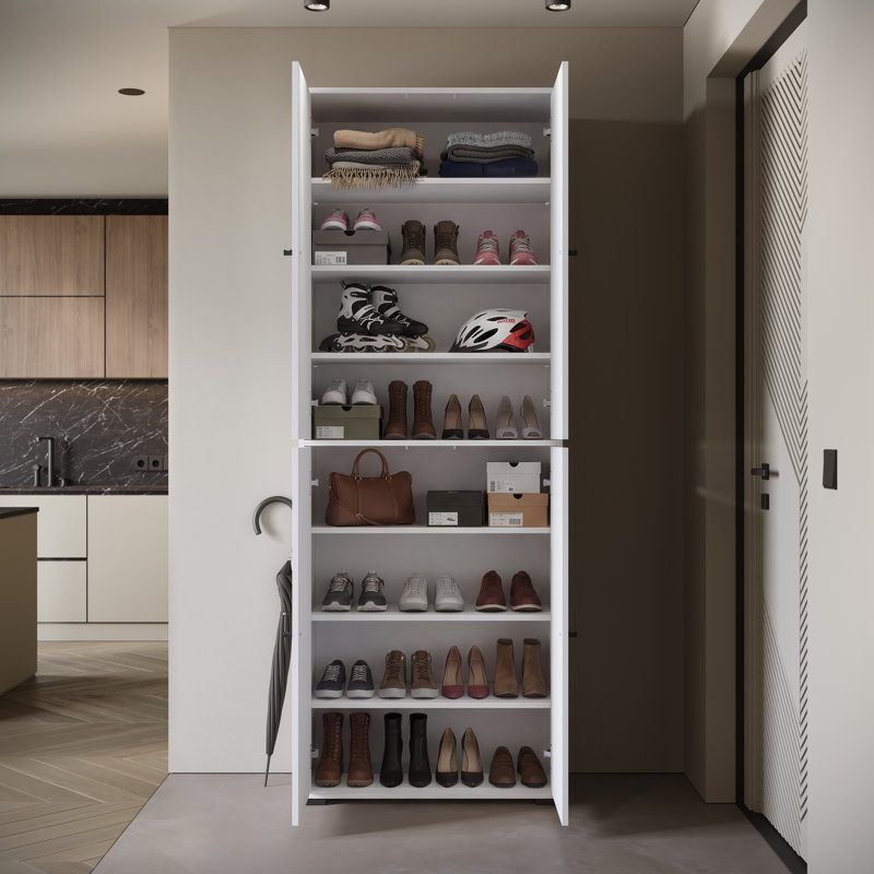 Temia Laminate Wardrobe, White