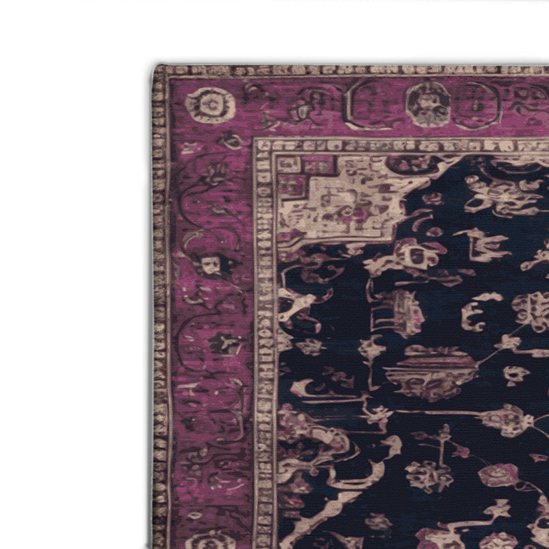 Tapis intérieur et extérieur brun Overdyed, Rectangulaire 2 pi x 3 pi