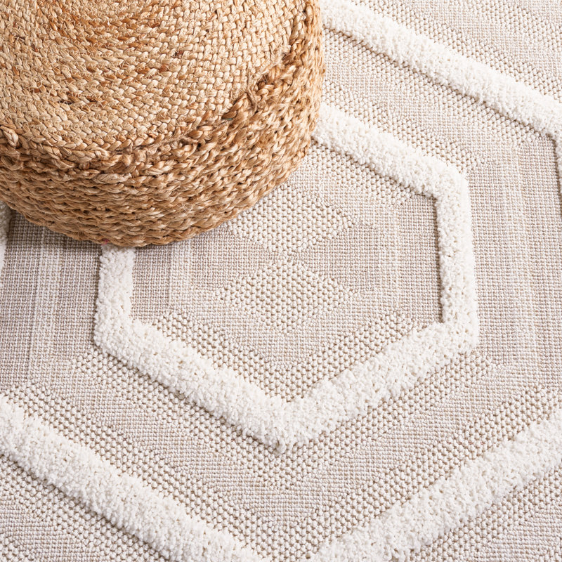 Tapis à motif géométrique Trends Trends, Rond 6 pi 7 po