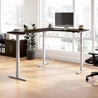 Bush Business Furniture Move 60 Series Height Adjustable L Shaped Standing Desk - Reversible