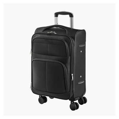 20-Inch Expandable Softside Carry-On Luggage with Spinner Wheels, TSA Lock & Front Organizer Pocket