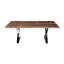 Marilea Solid Wood Top Metal Base Dining Table-2099785970